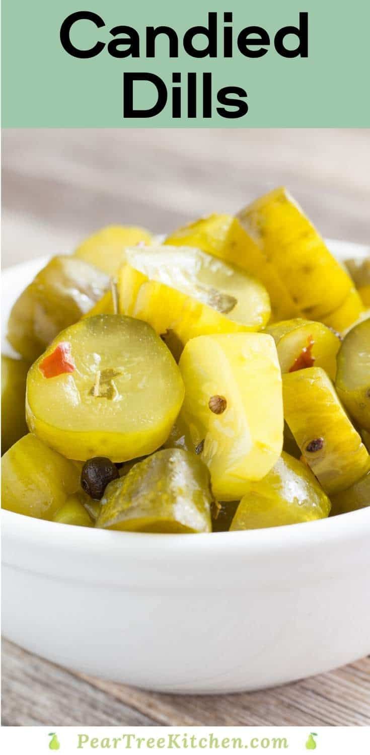 Dill Pickles in Spiced Sweet Syrup