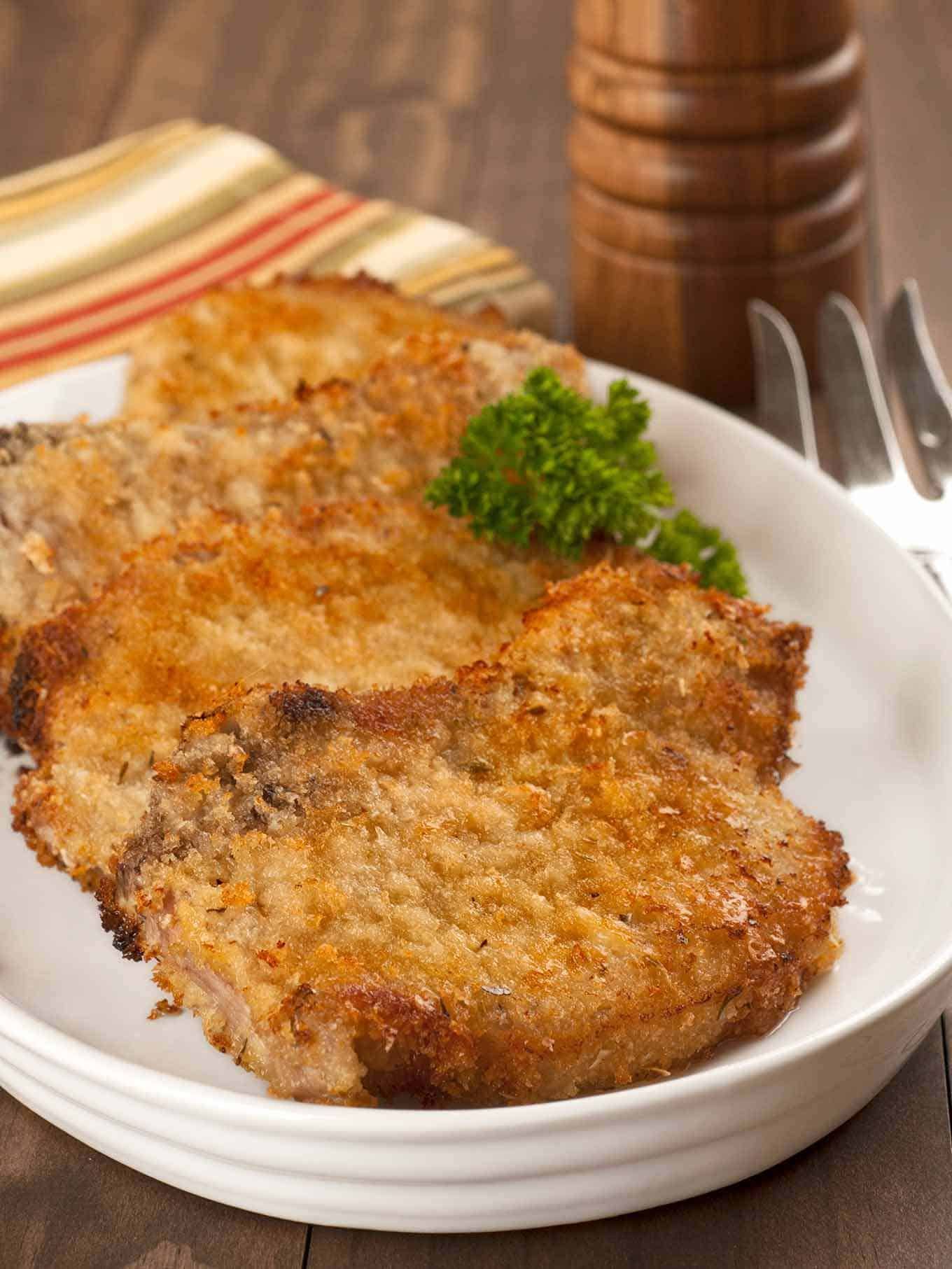Easy Oven Fried Pork Chops