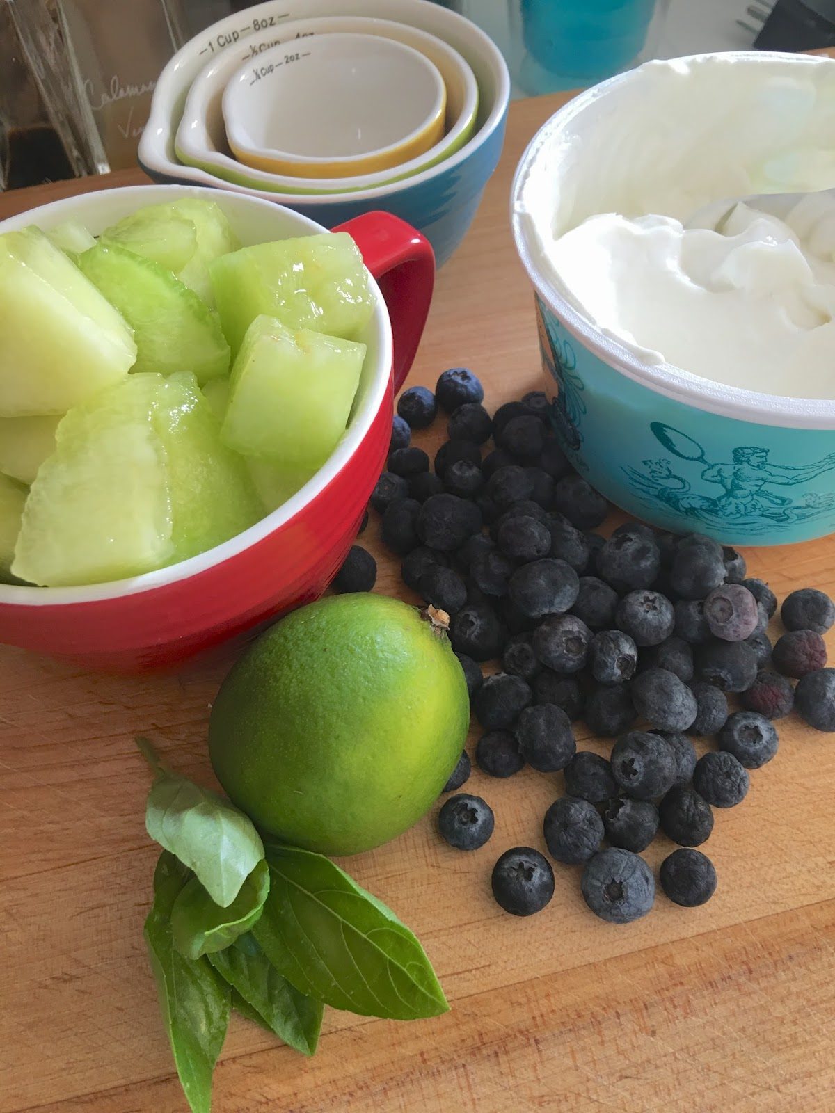 Chilled Melon Blueberry Soup Ingredients