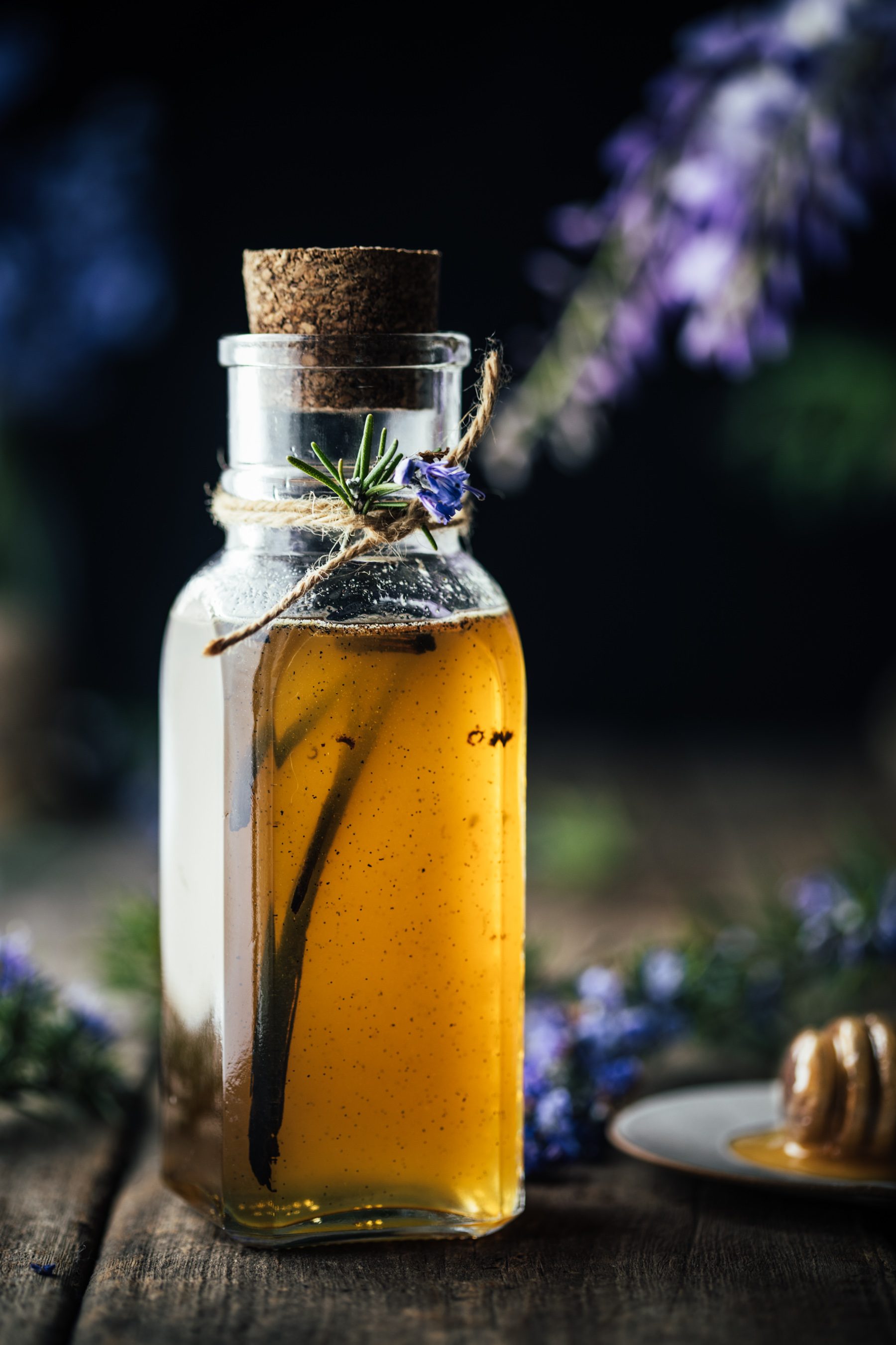 Rosemary Simple Syrup with Vanilla