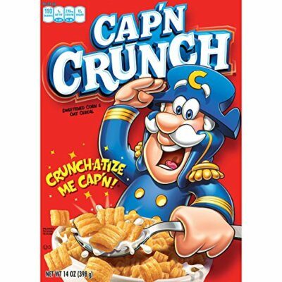 Quaker Captain Crunch Cereal, Original, 14 Ounce [4-Boxes]