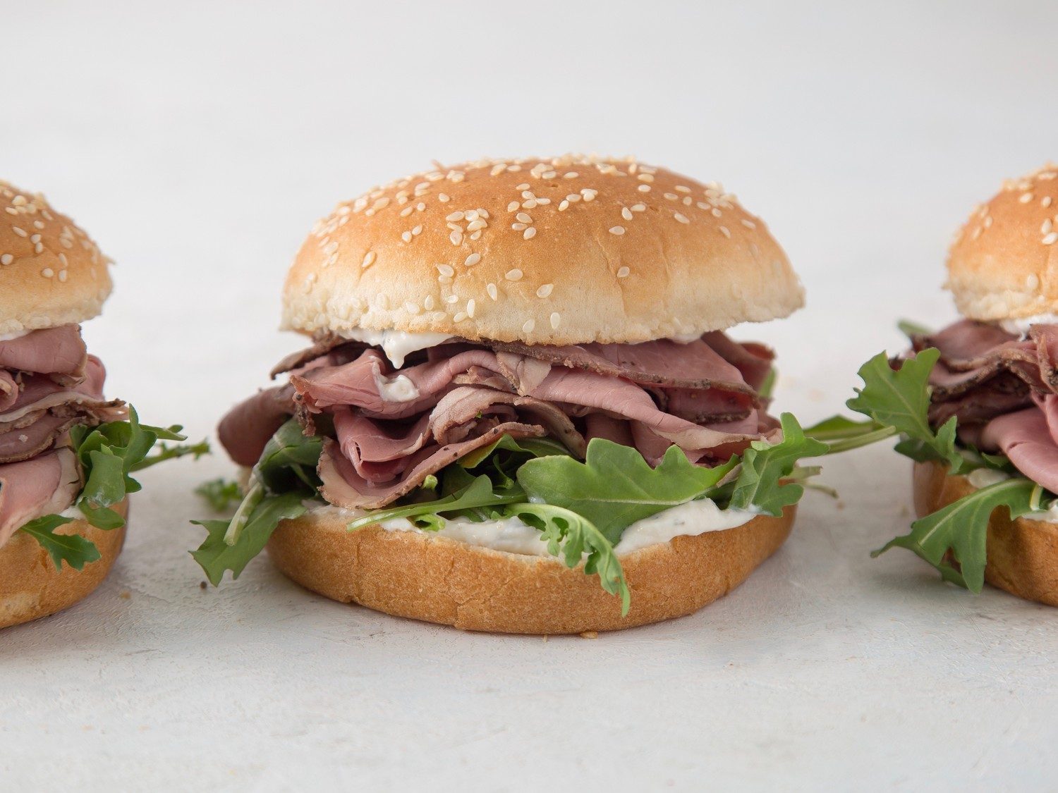 Roast Beef Sandwiches with Horseradish Sauce