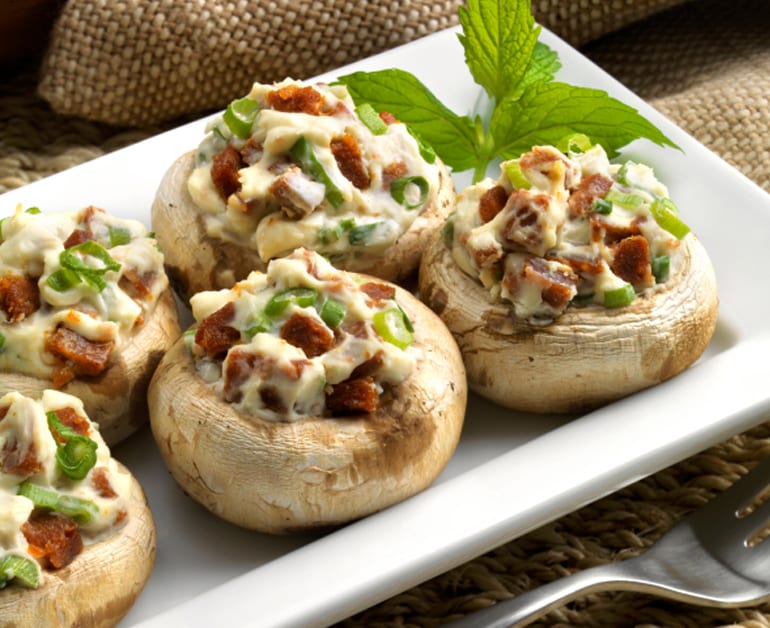 Creamy Stuffed Mushrooms