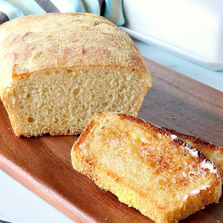 No-knead English Muffin Bread