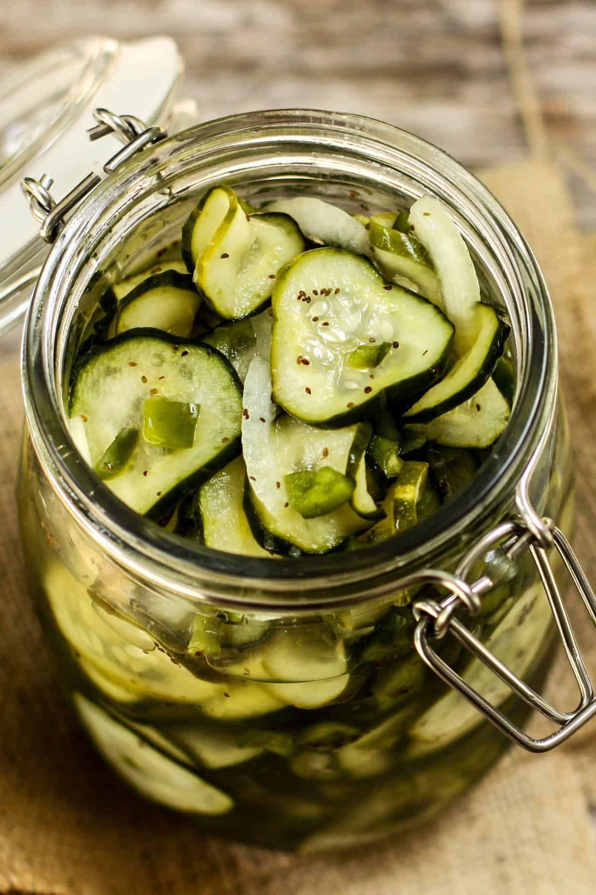 Mom's Refrigerator Sweet Pickles