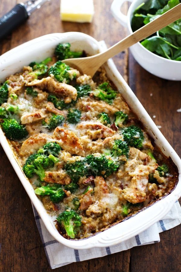 Creamy Chicken Quinoa and Broccoli Casserole