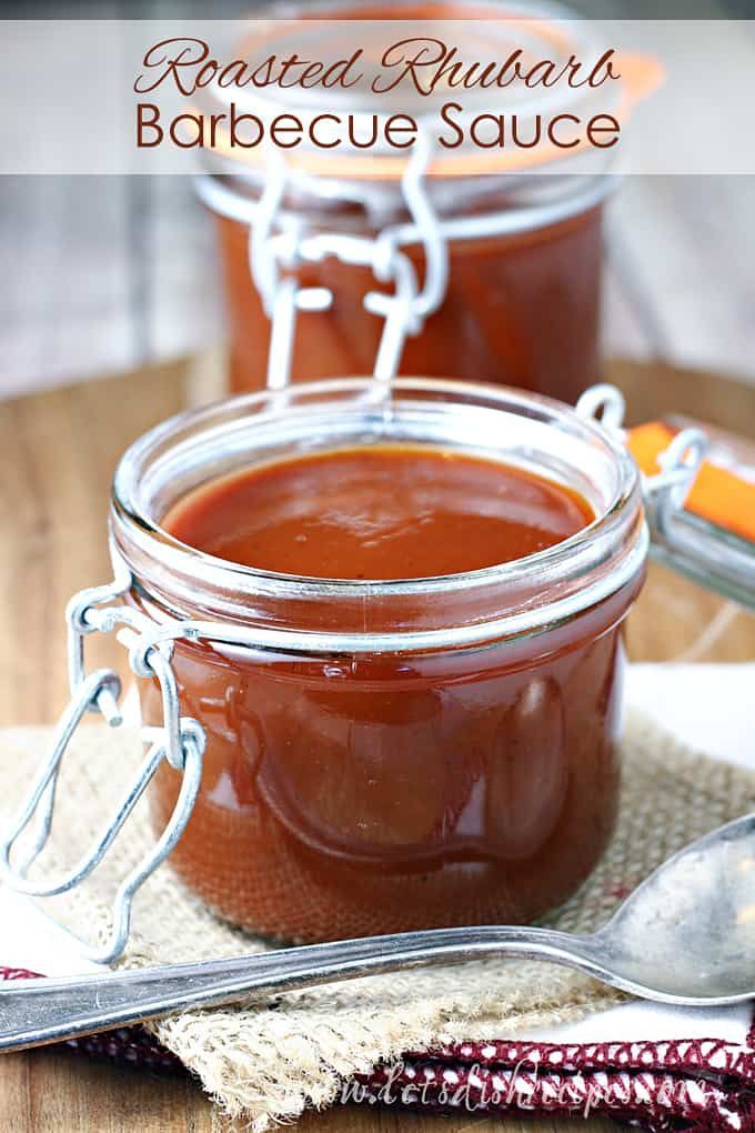 Roasted Rhubarb Barbecue Sauce