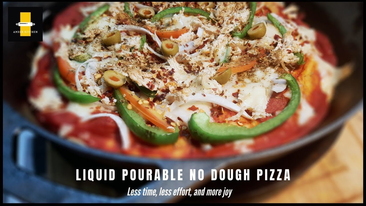 Pourable Pizza - How to Make Liquid Pizza Dough - Pourable Pizza Dough
