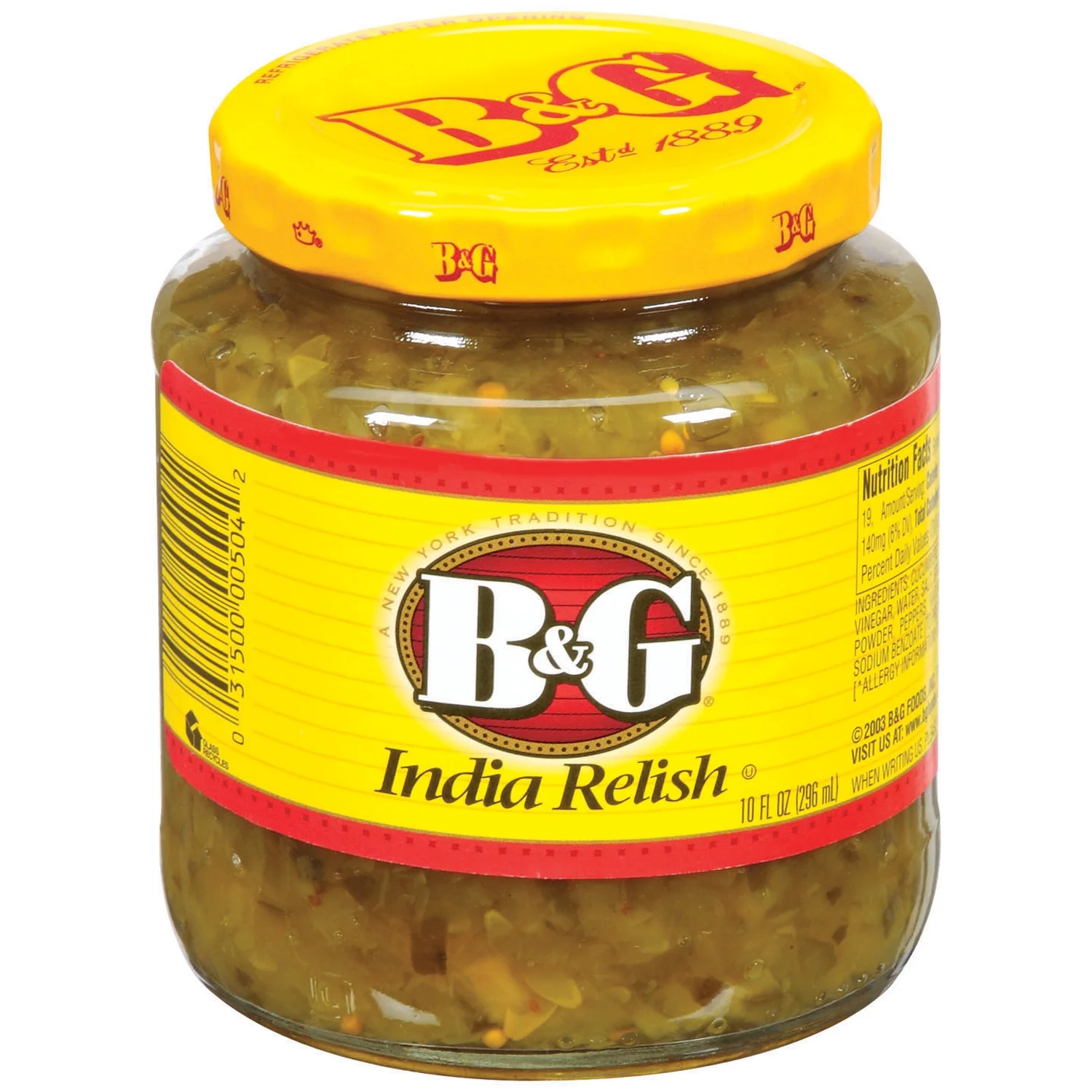 B&G India Relish, 10 Fl Oz