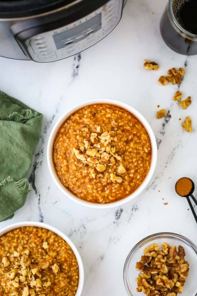 Instant Pot Pumpkin Steel Cut Oats