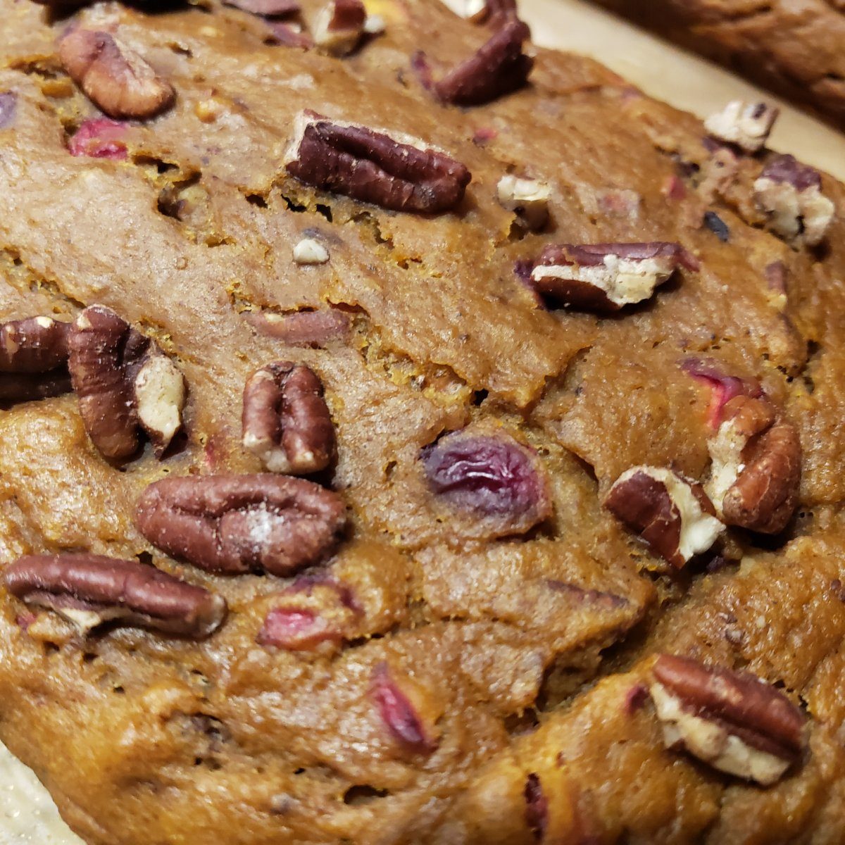 Cranberry Orange Pumpkin Nut Bread