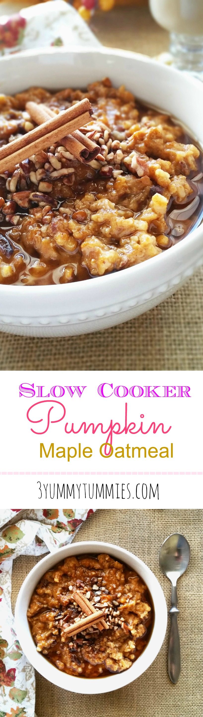 Slow Cooker Pumpkin Maple Oatmeal Image