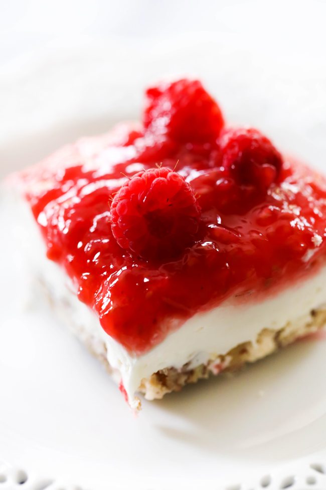 Raspberry Cream Dessert - Chef in Training