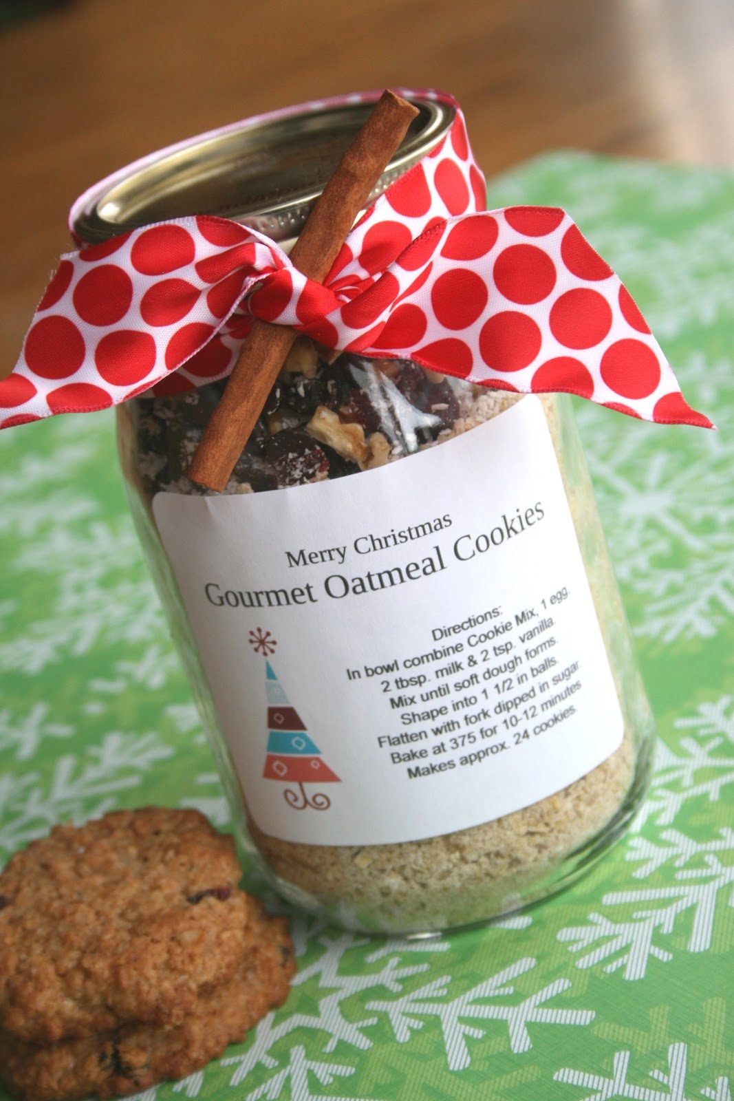 Gourmet Oatmeal Cookie Mix In A Jar
