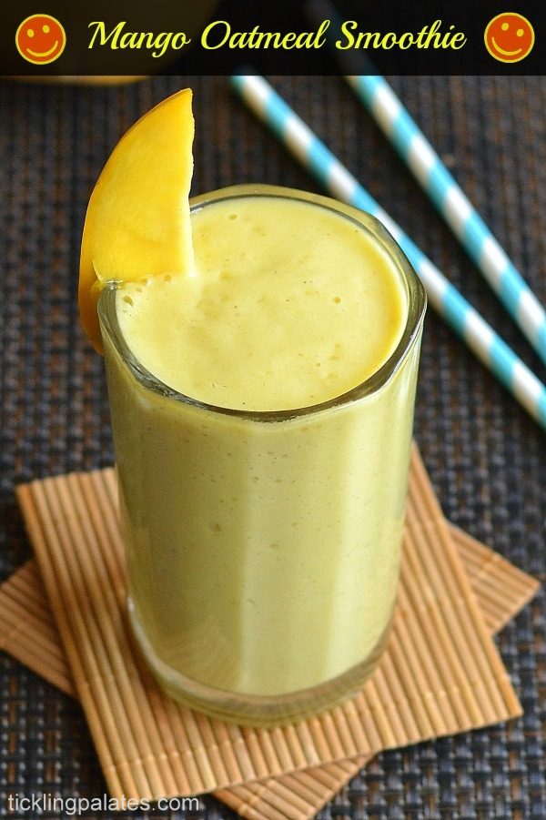 Mango Oatmeal Breakfast Smoothie