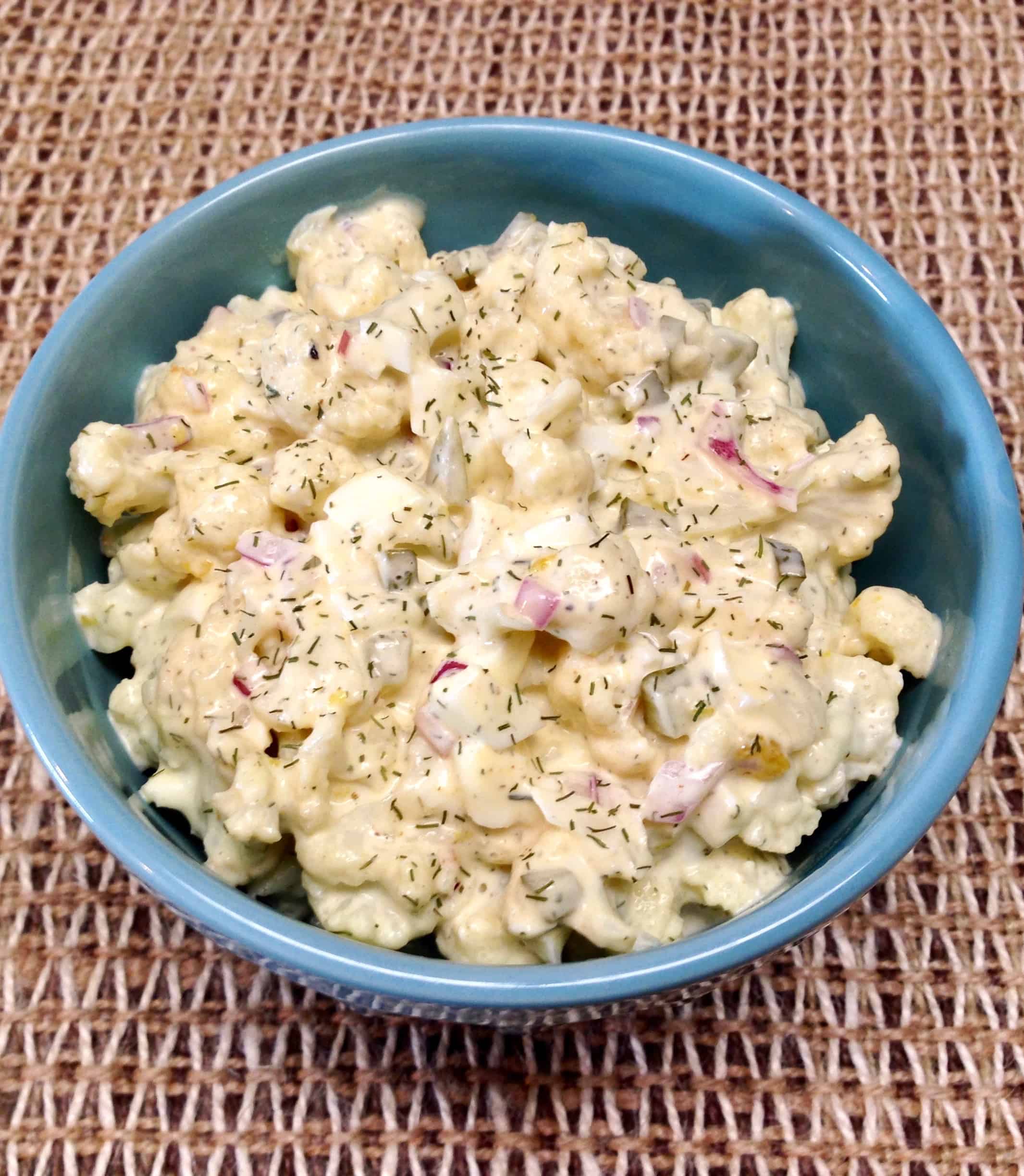 Cauliflower Potato Salad - Keto and Low Carb