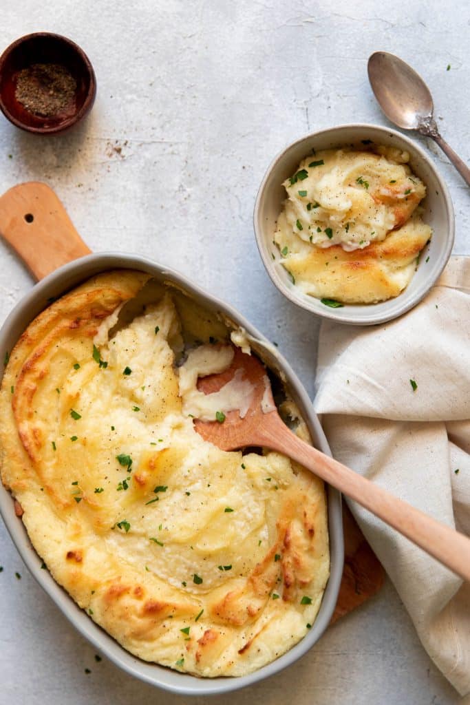 The Best Creamiest Baked Mashed Potatoes