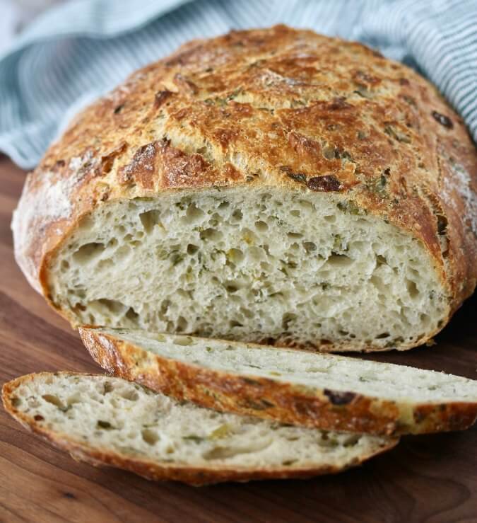 Delicious Herb Bread Slices