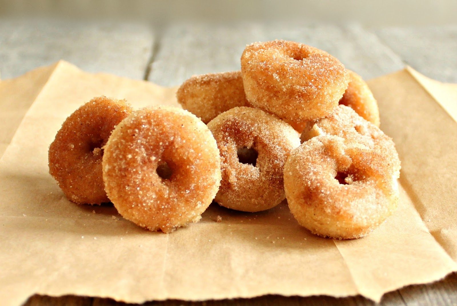 Baked Cinnamon Sugar Mini Doughnuts