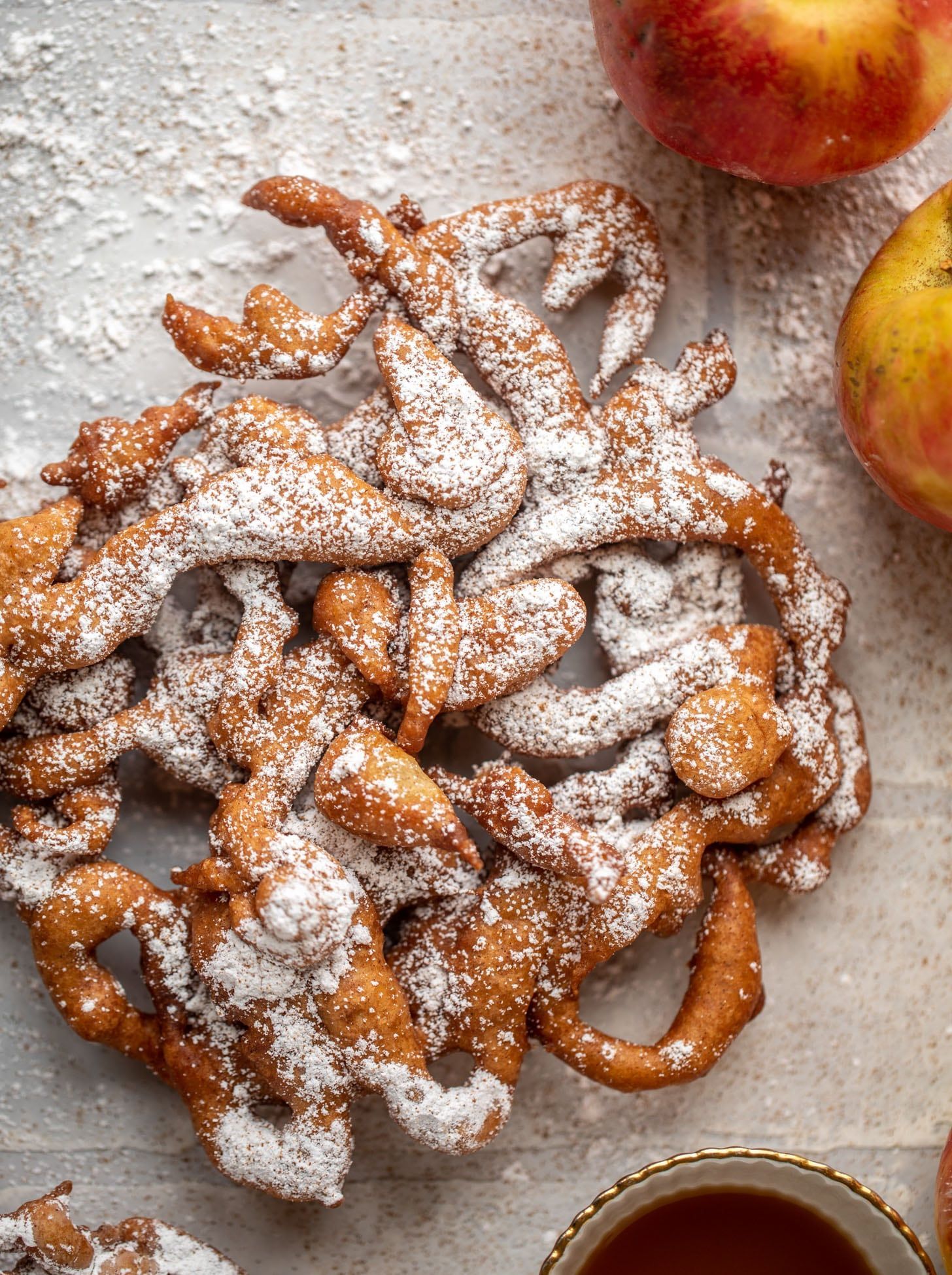 Delicious Apple Cider Funnel Cakes with Cinnamon Sugar