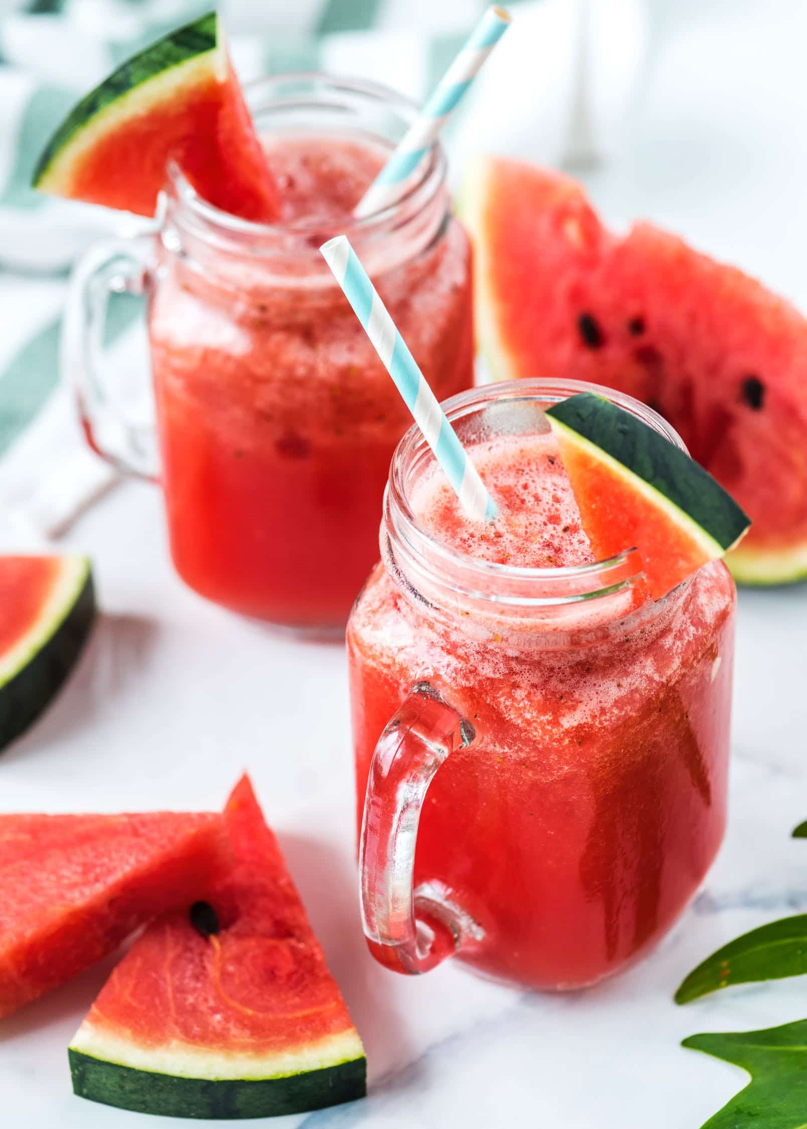 Watermelon Fizz drink in a glass