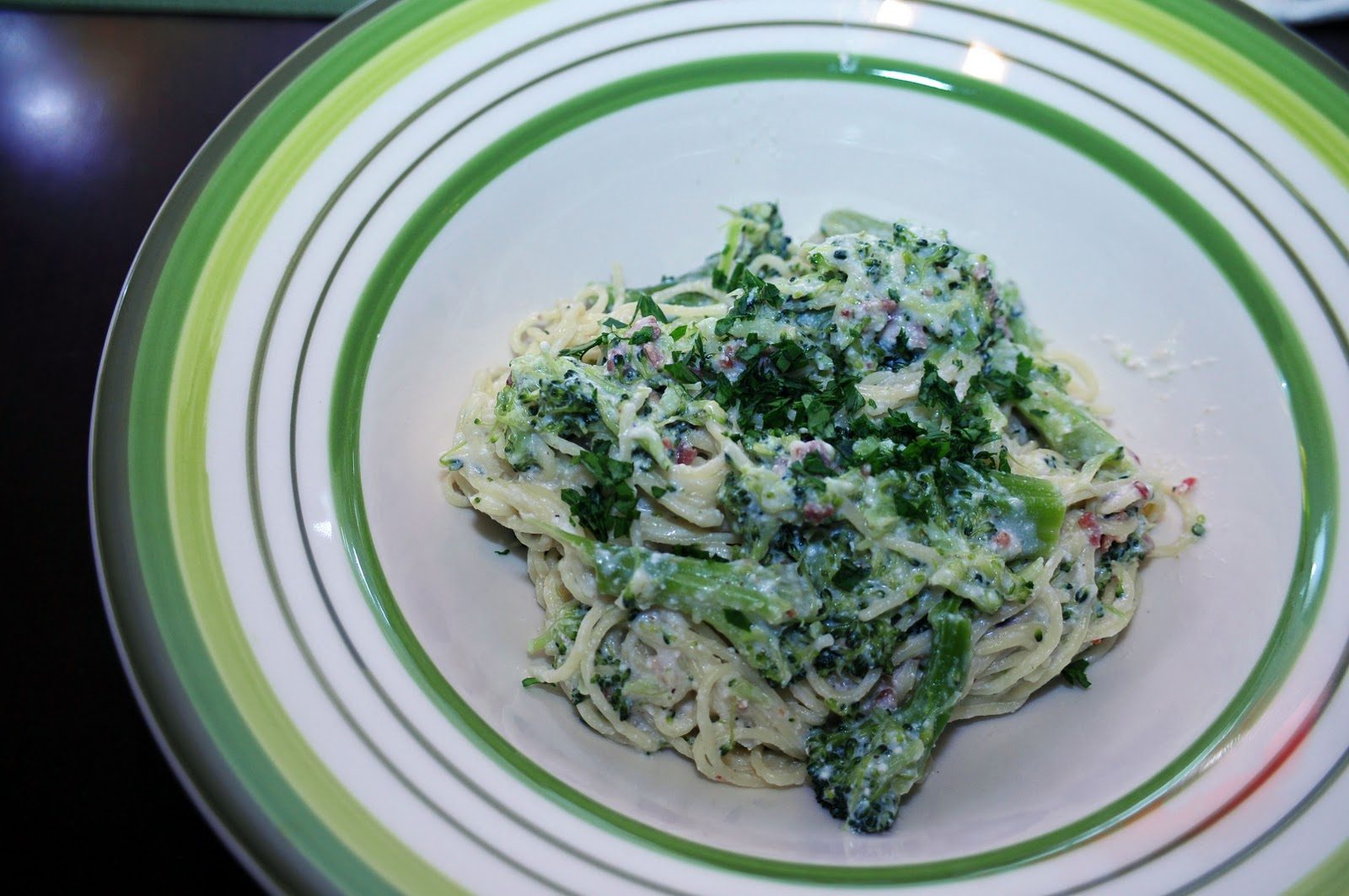 Ricotta Fettuccine Alfredo with Broccoli