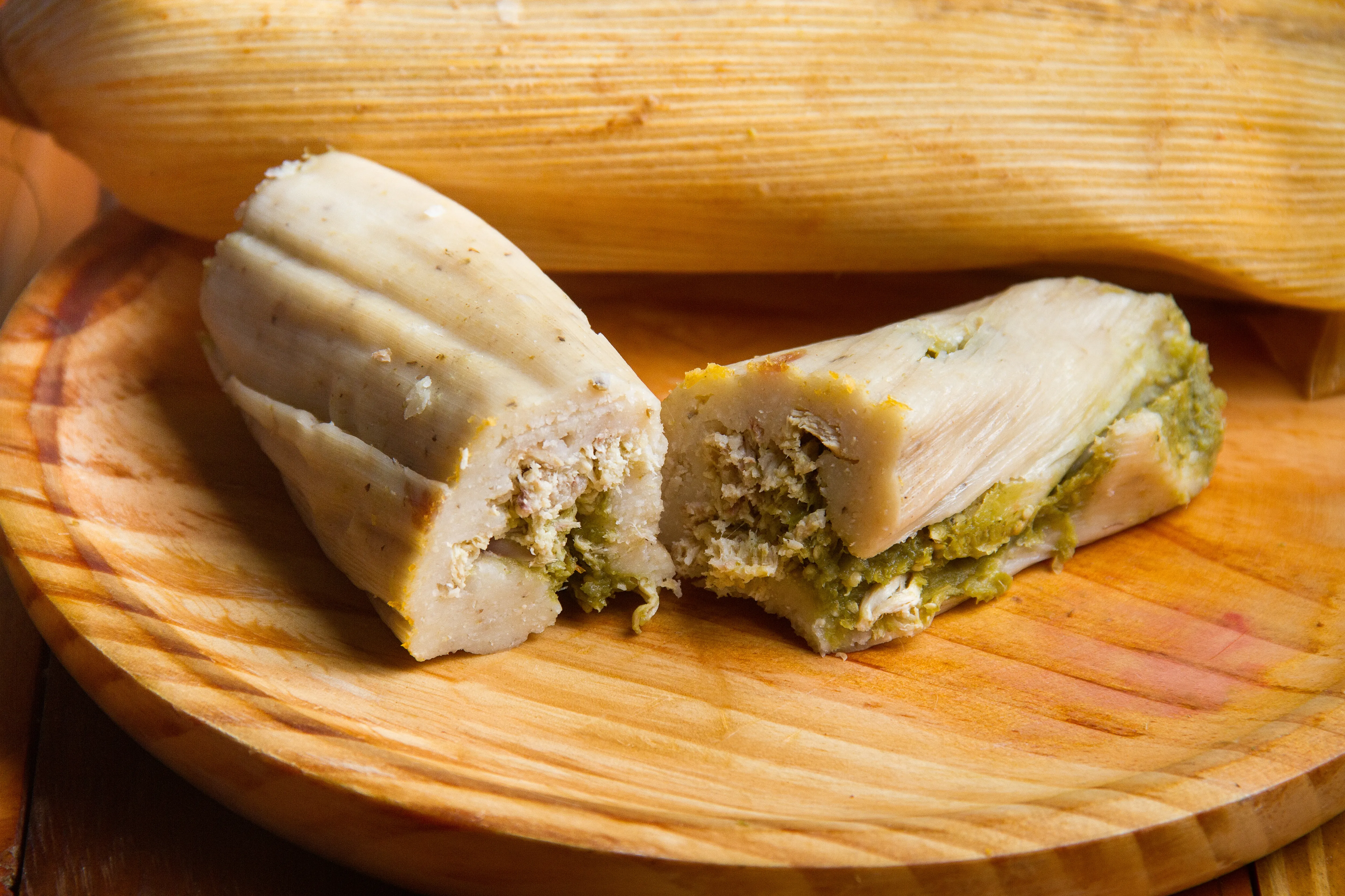 Green Chile Chicken Tamales