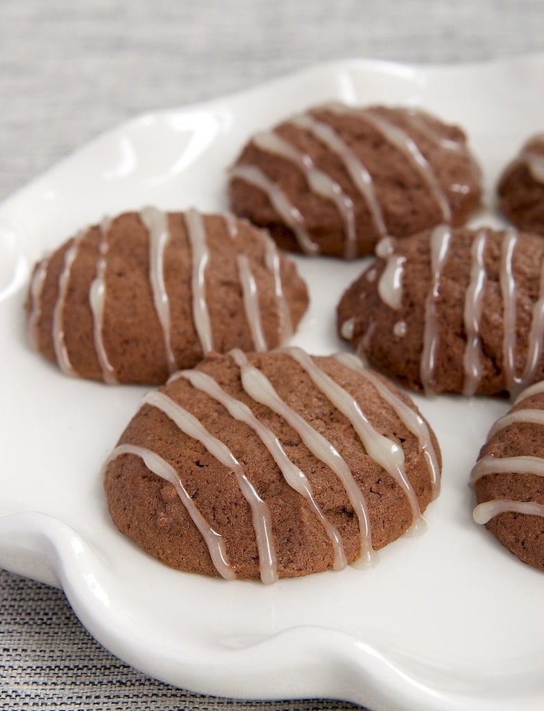 Cozy Hot Chocolate Cookies with Marshmallow Glaze