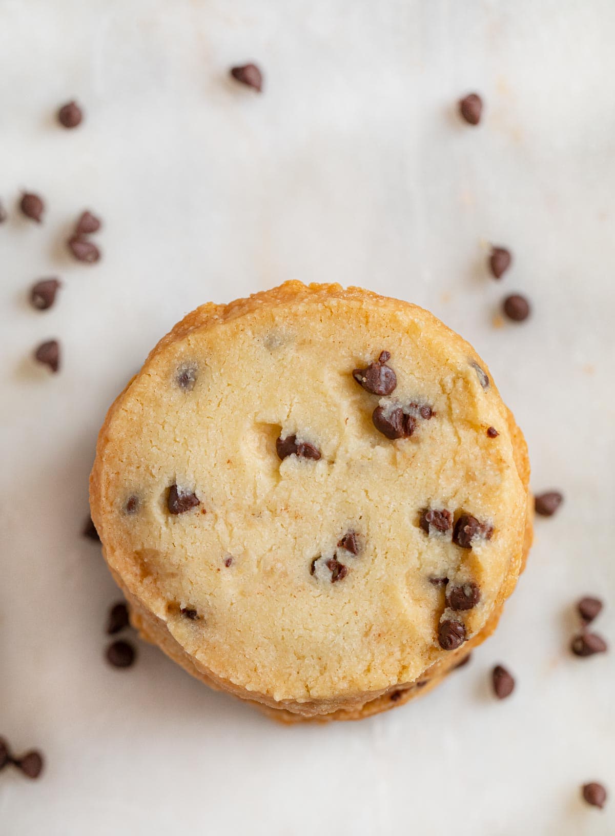 Chocolate Chip Shortbread Cookies