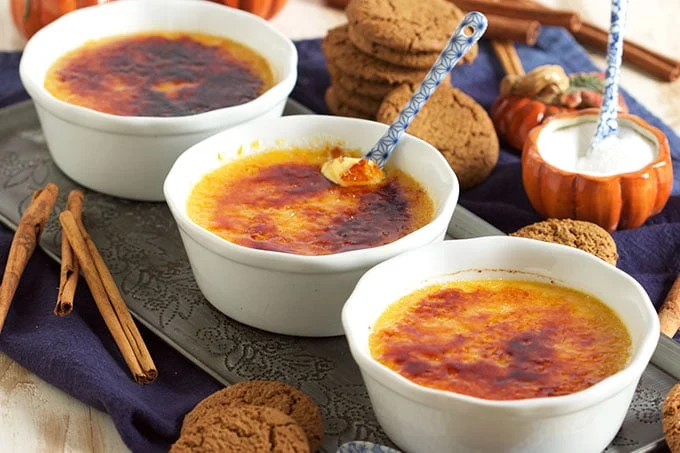 Pumpkin Spice Crème Brûlée