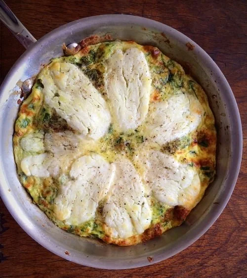 Halloumi and Zucchini Frittata