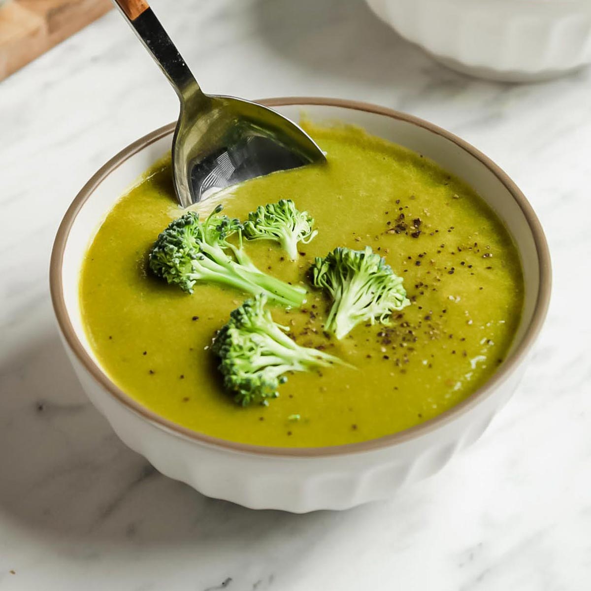 Easy Vegan Cream of Broccoli Soup