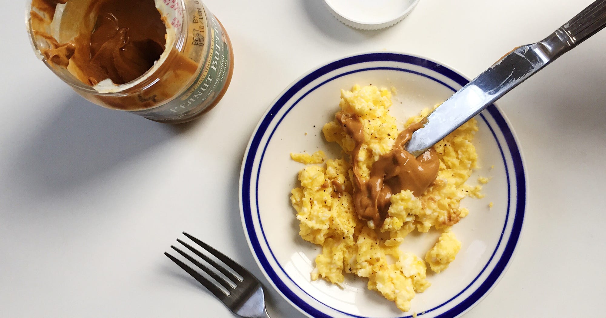 Peanut Butter Scrambled Eggs