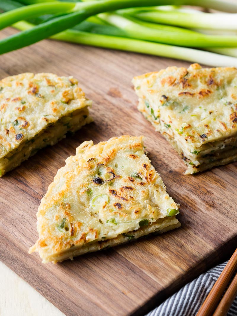 Quick Chinese Scallion Pancakes