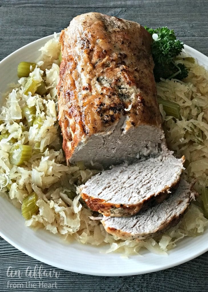 Easy Pork Roast With Sauerkraut in Oven - White Forend