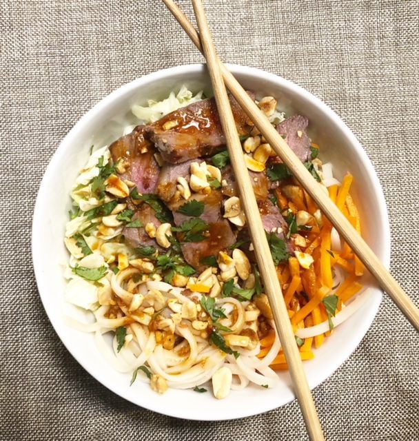 Korean Steak Noodle Bowl