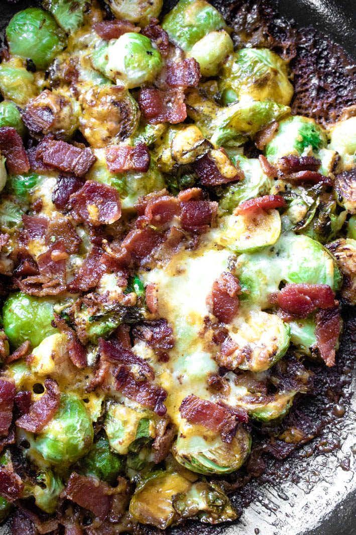 Cheesy Brussels Sprouts Bake