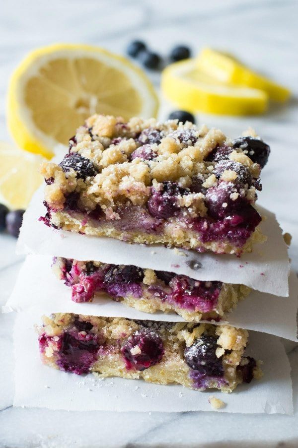 Blueberry Lemon Crumb Bars