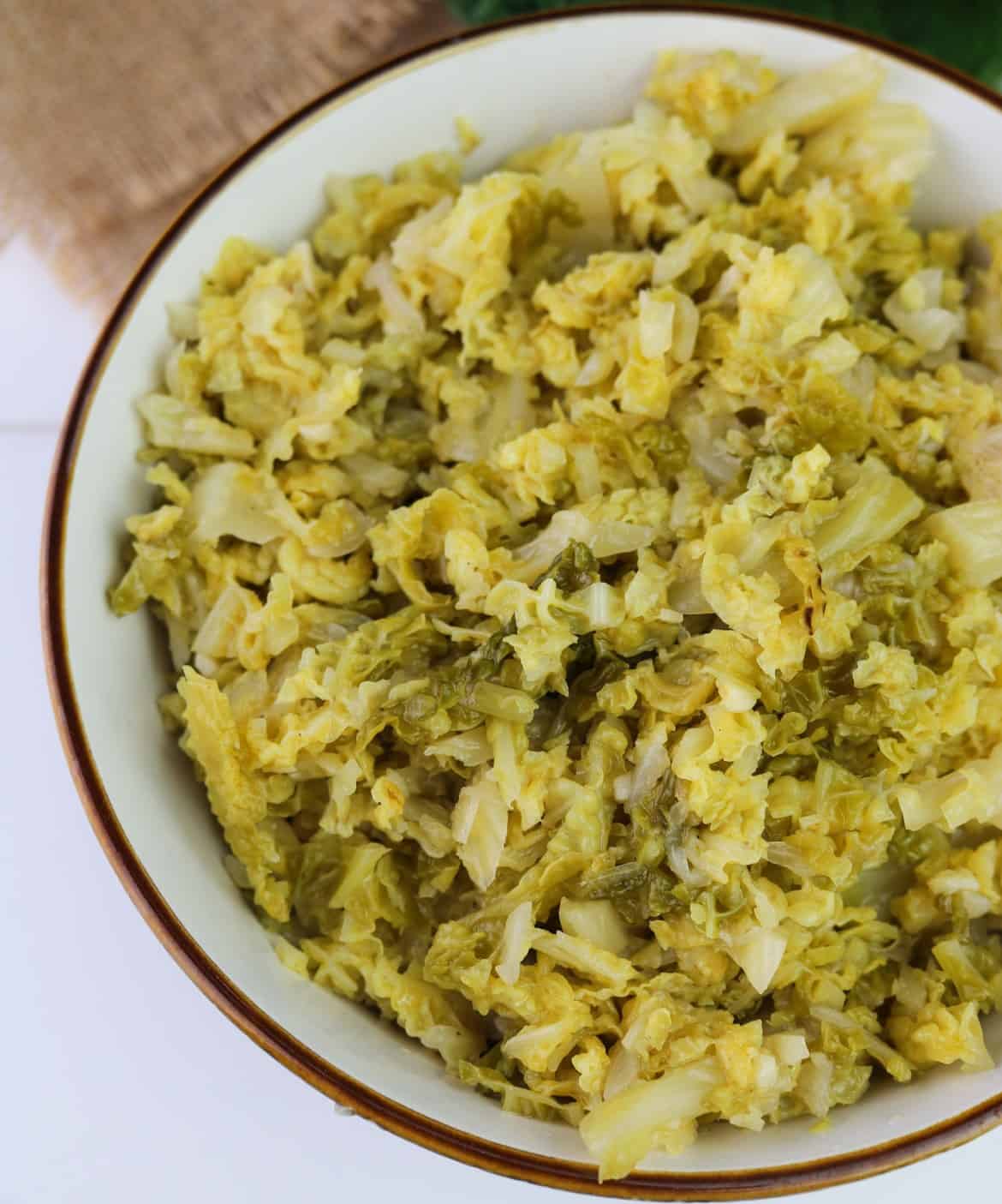 Easy Sauteed Savoy Cabbage