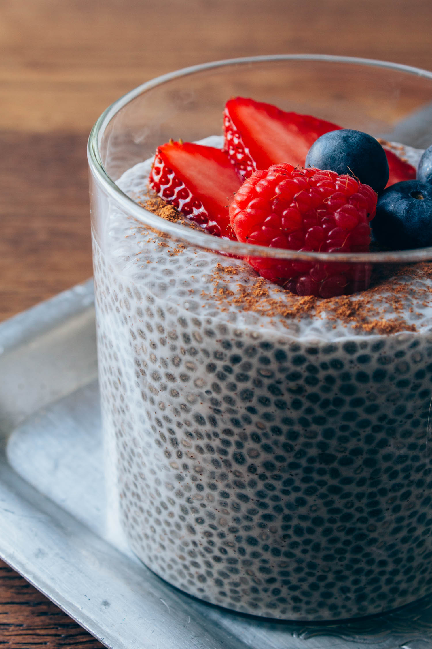 Berry Vanilla Chia Seed Pudding