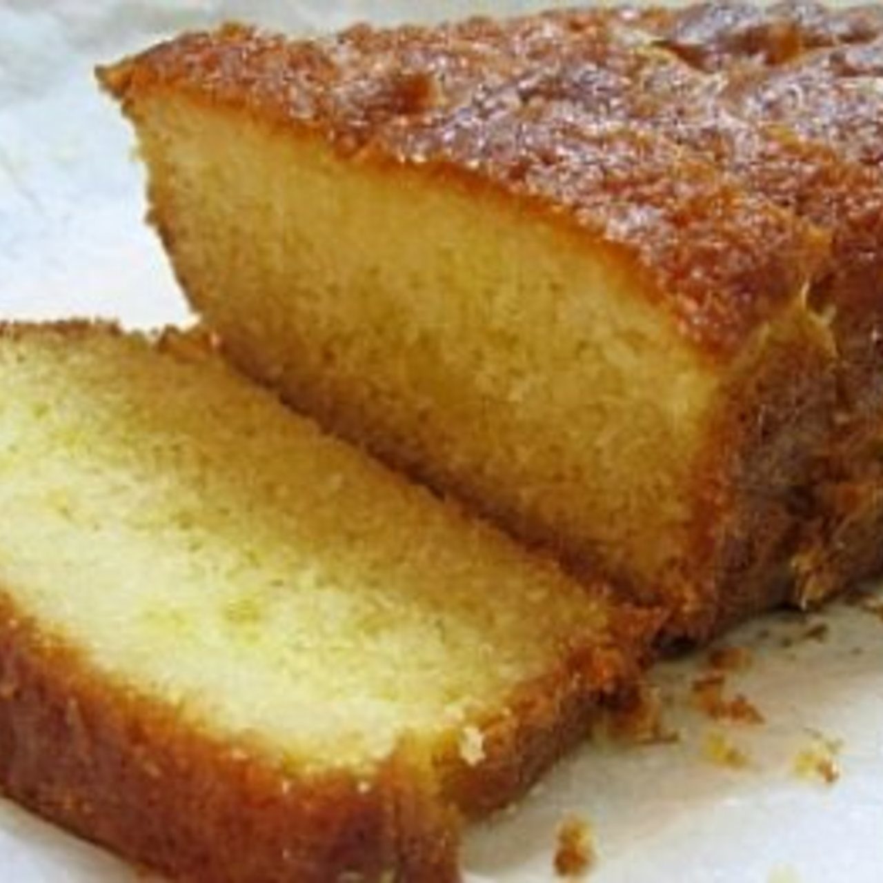 A slice of Glazed Lemon Bread