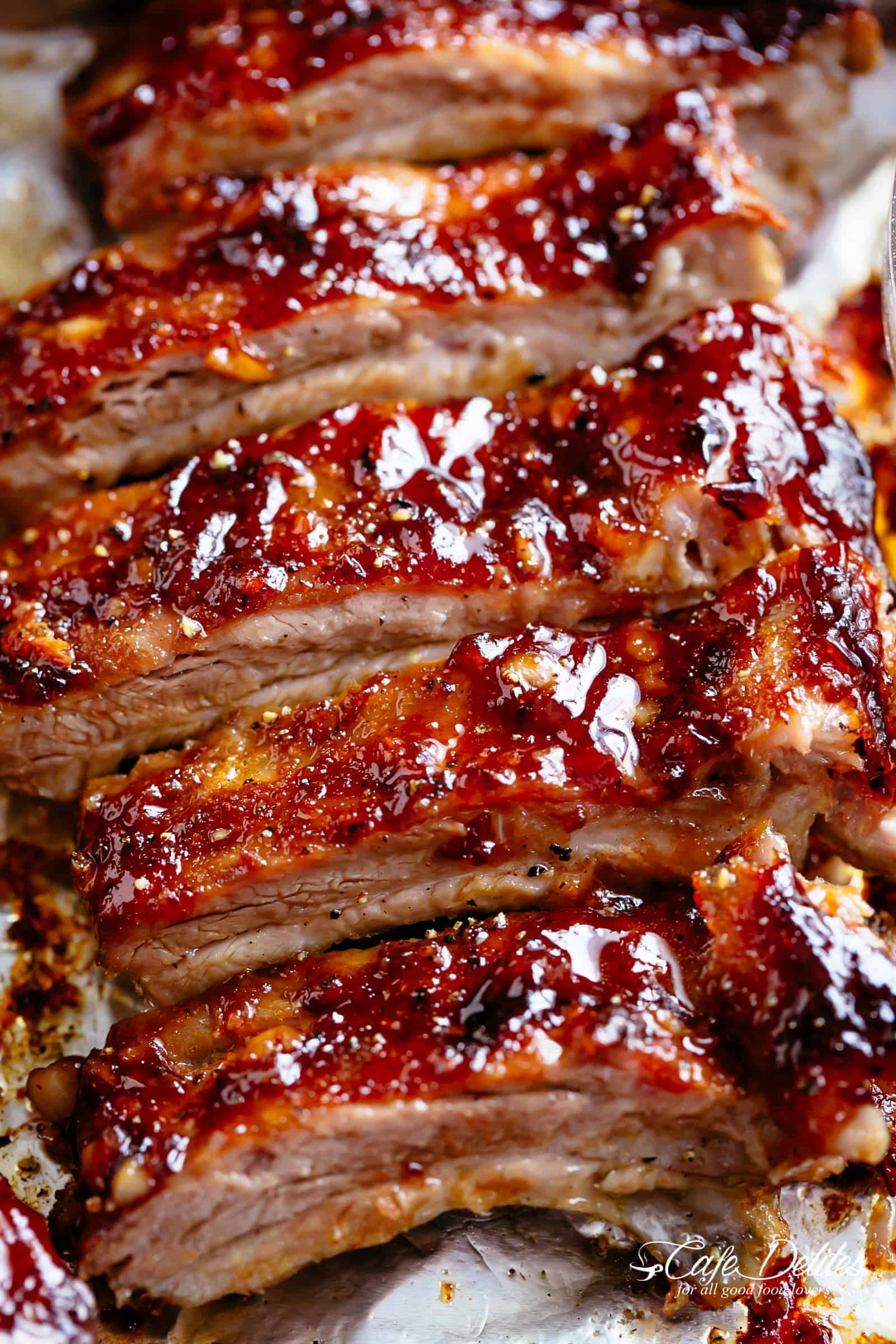 Sticky Oven Barbecue Ribs
