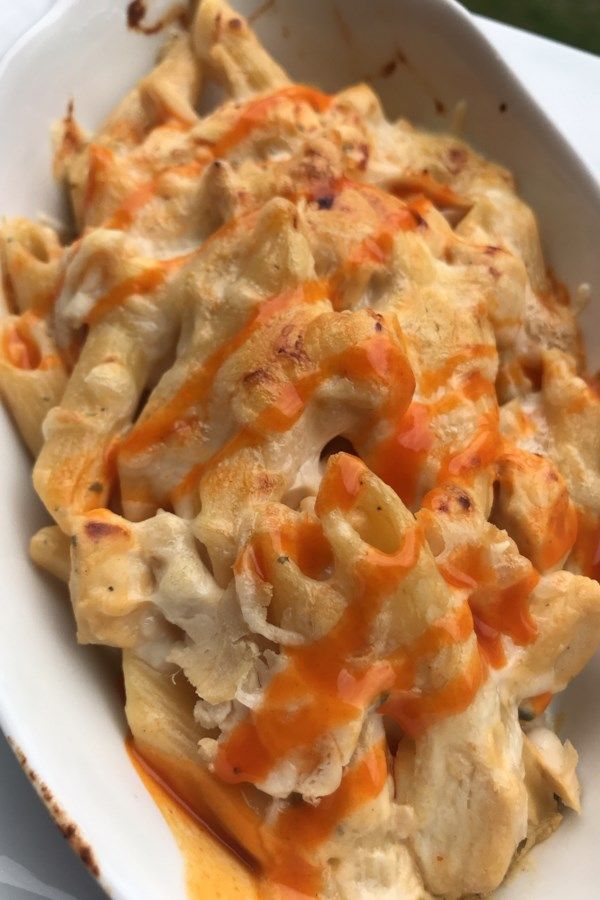 Lower-Calorie Buffalo Chicken Pasta