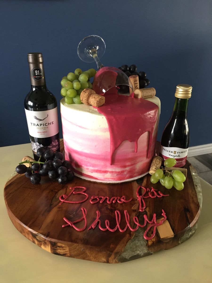 Wine Theme Cake