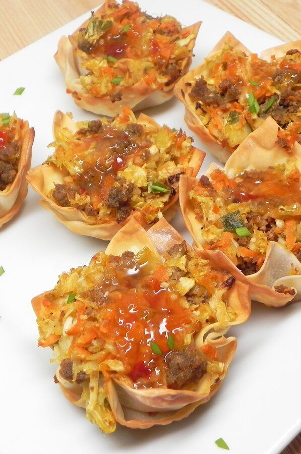 Deconstructed Egg Rolls Muffin Tin Style