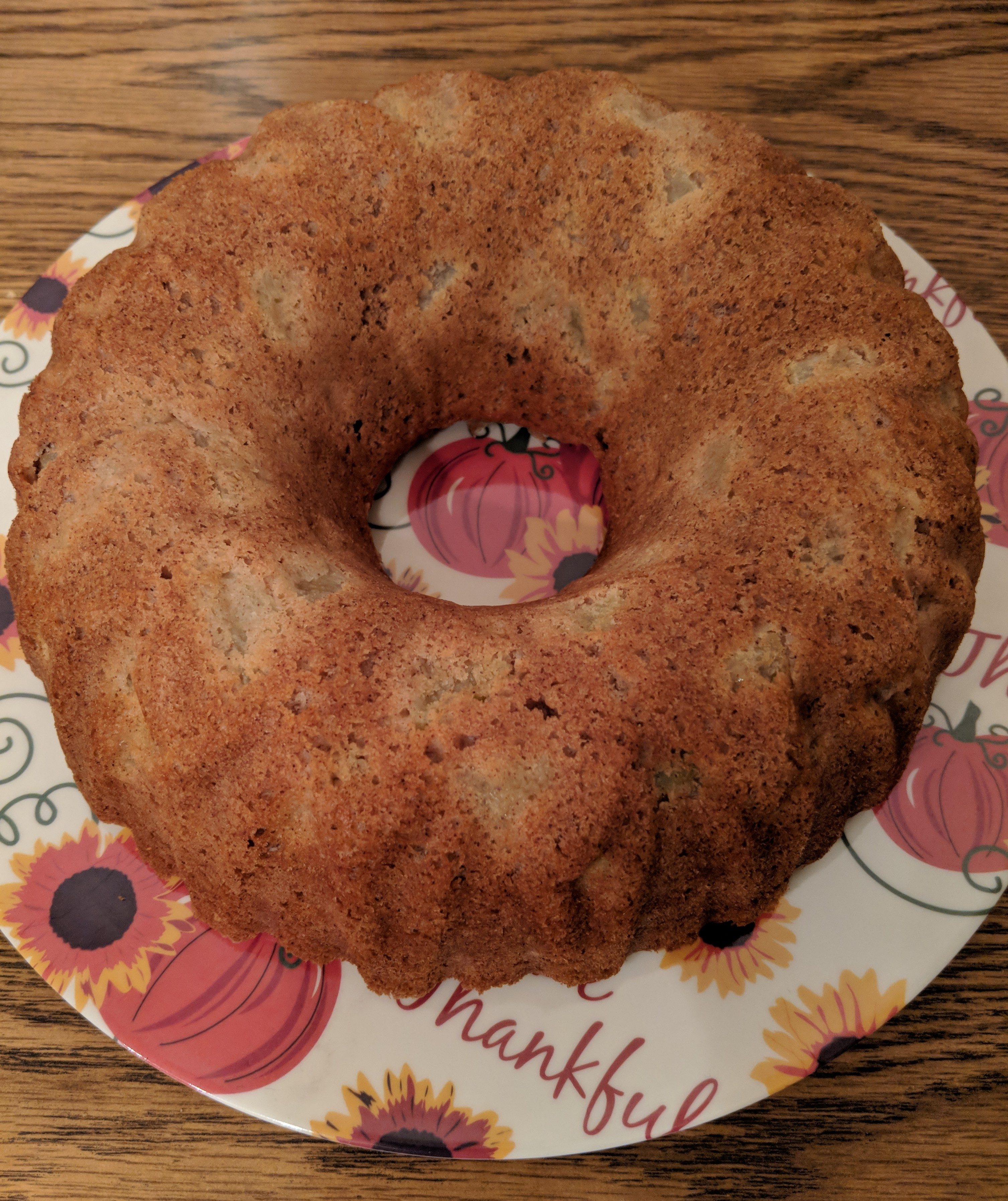 Freshly baked Super Duper Easy Apple Cake