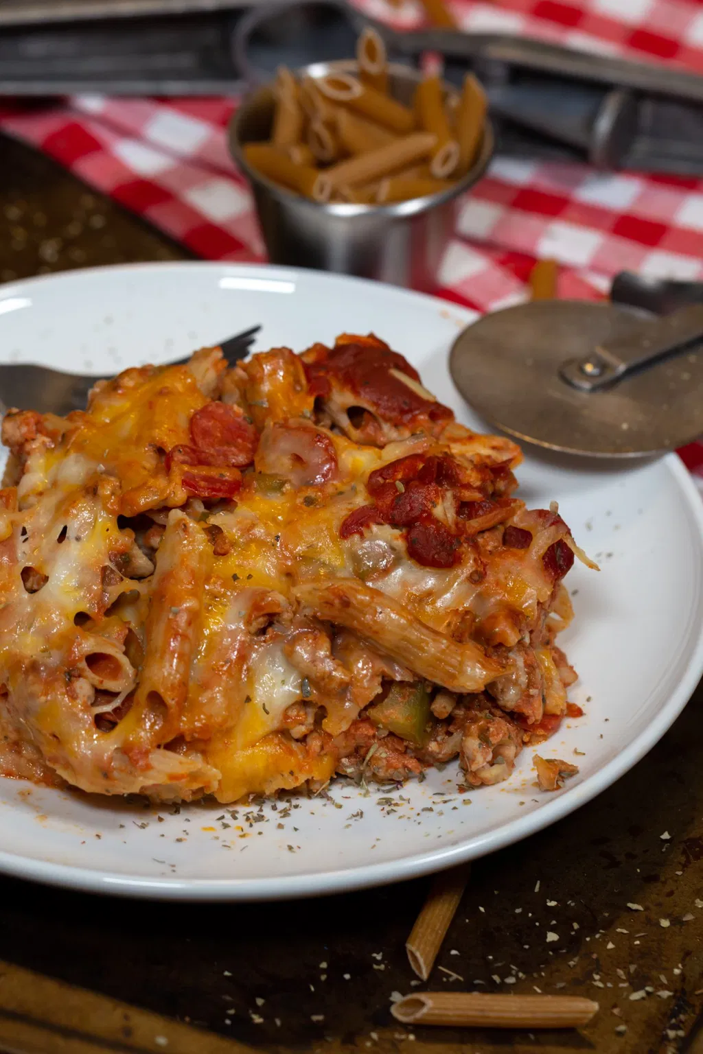 High Protein Slow Cooker Pizza