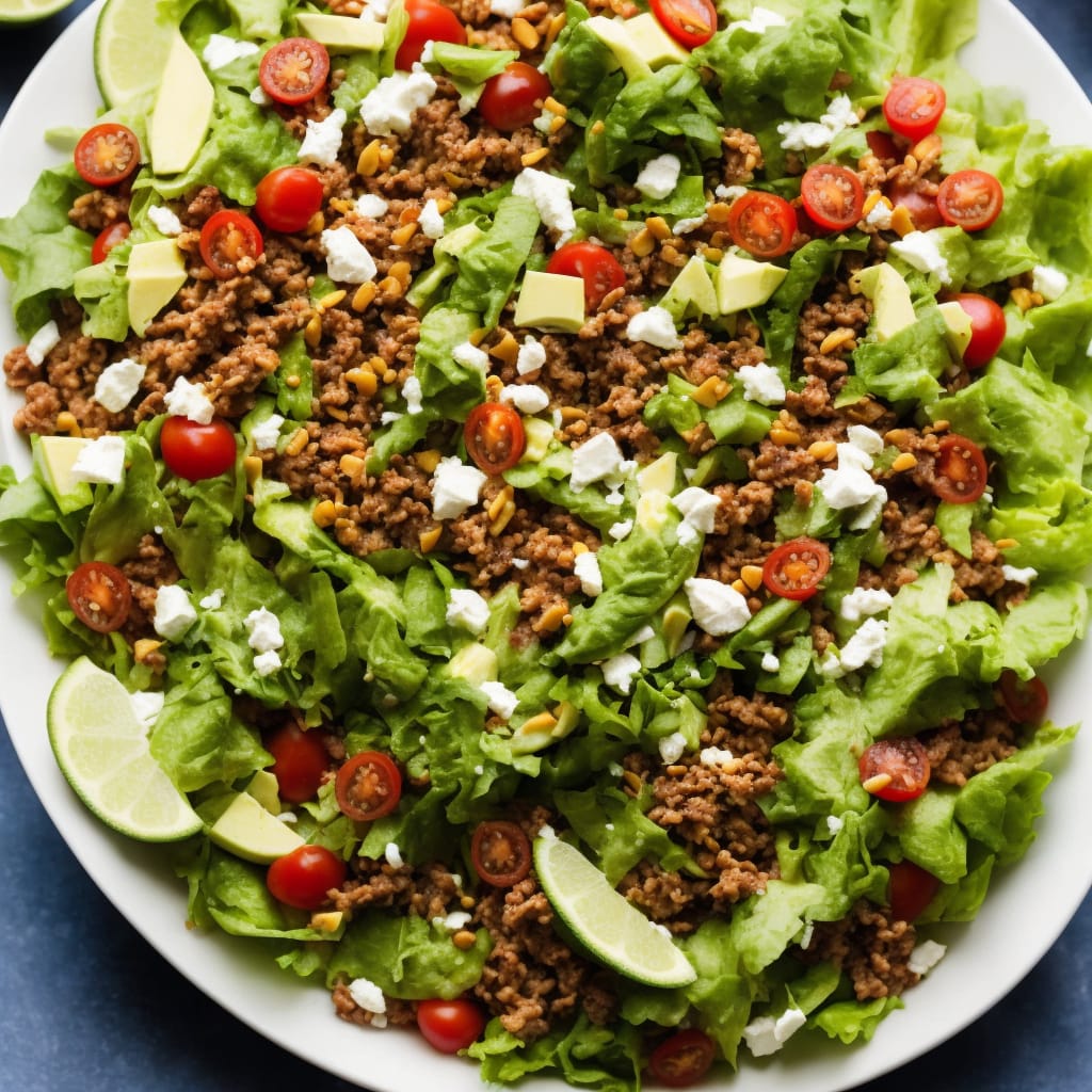 Taco Salad with Lime Vinegar Dressing