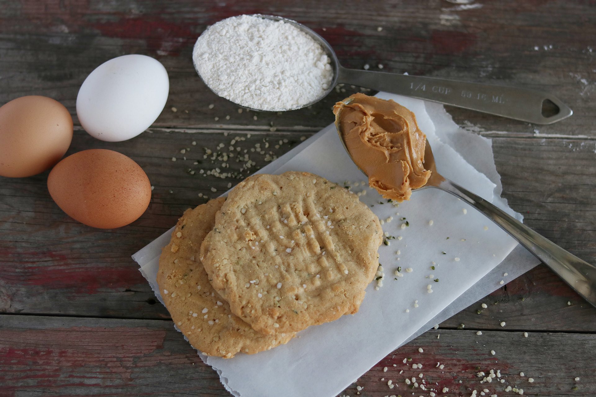 Peanut Butter Hemp Cookies