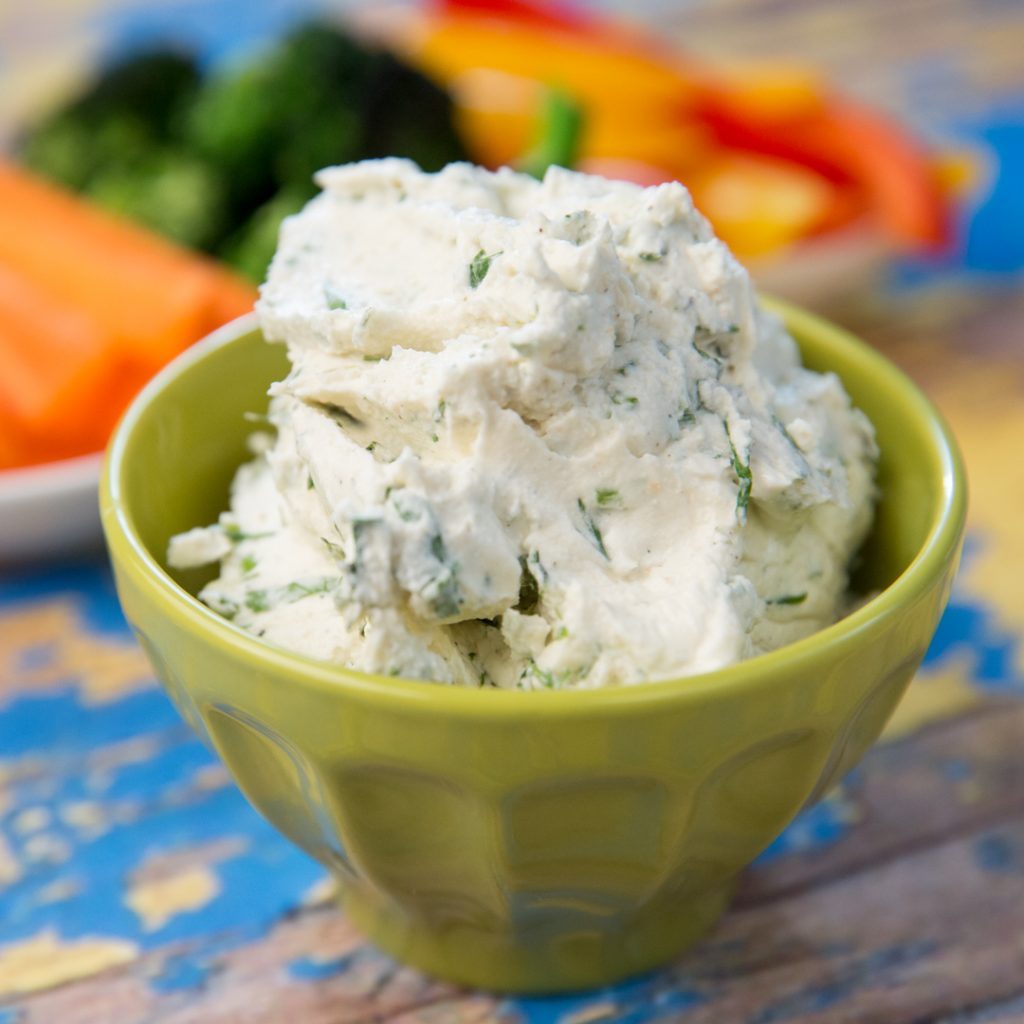Cream Cheese, Dill and Parsley Dip - So Delicious